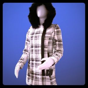 Iz Byer Black/White Plaid Jacket